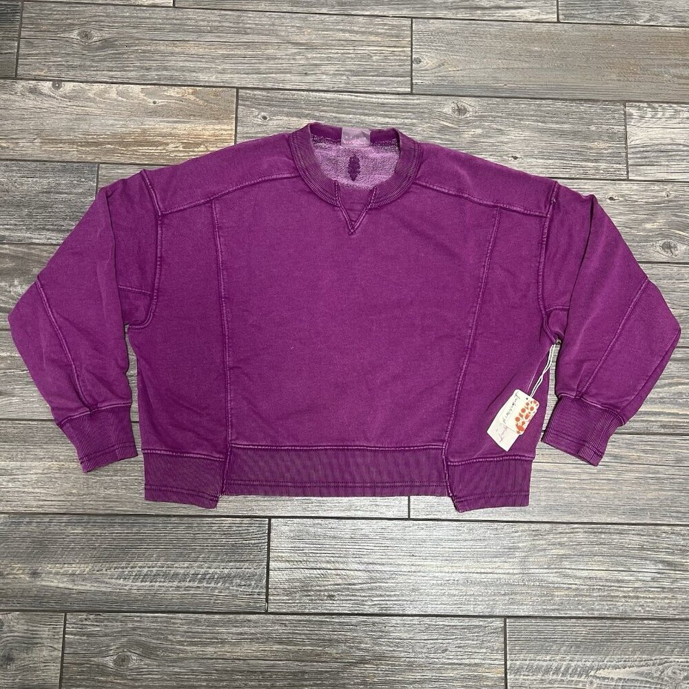 NWT Free People Movement x Hatch Maternity Intercept Pullover XS X-Small Berry - Picture 4 of 15